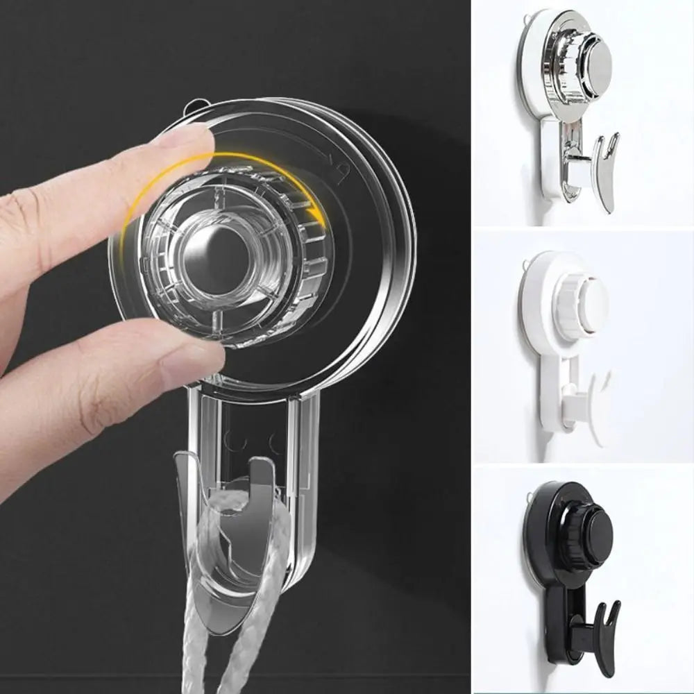 Powerful Suction Cup Hooks Heavy Duty Vacuum Suction Shower Hooks Storage Hanger Reusable Traceless Clothes Hook